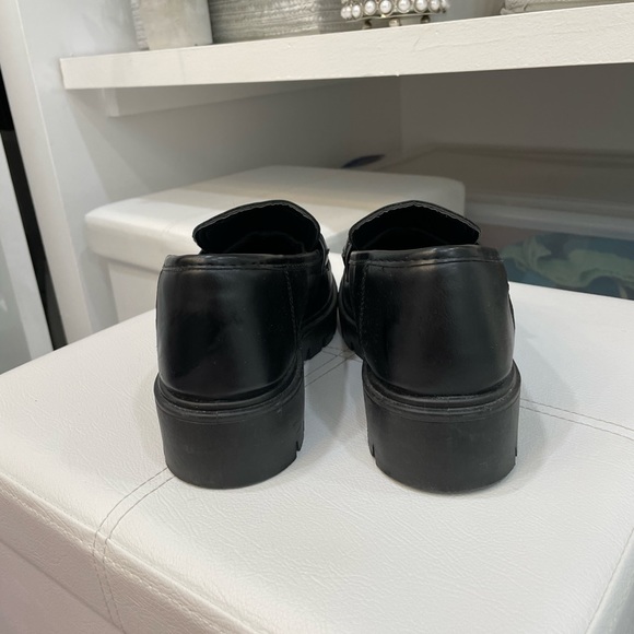 Black Loafers with Gold Hardware - Picture 3 of 4